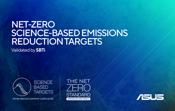 ASUS Net-Zero Science-Based Emissions Reduction Targets Validated by SBTi